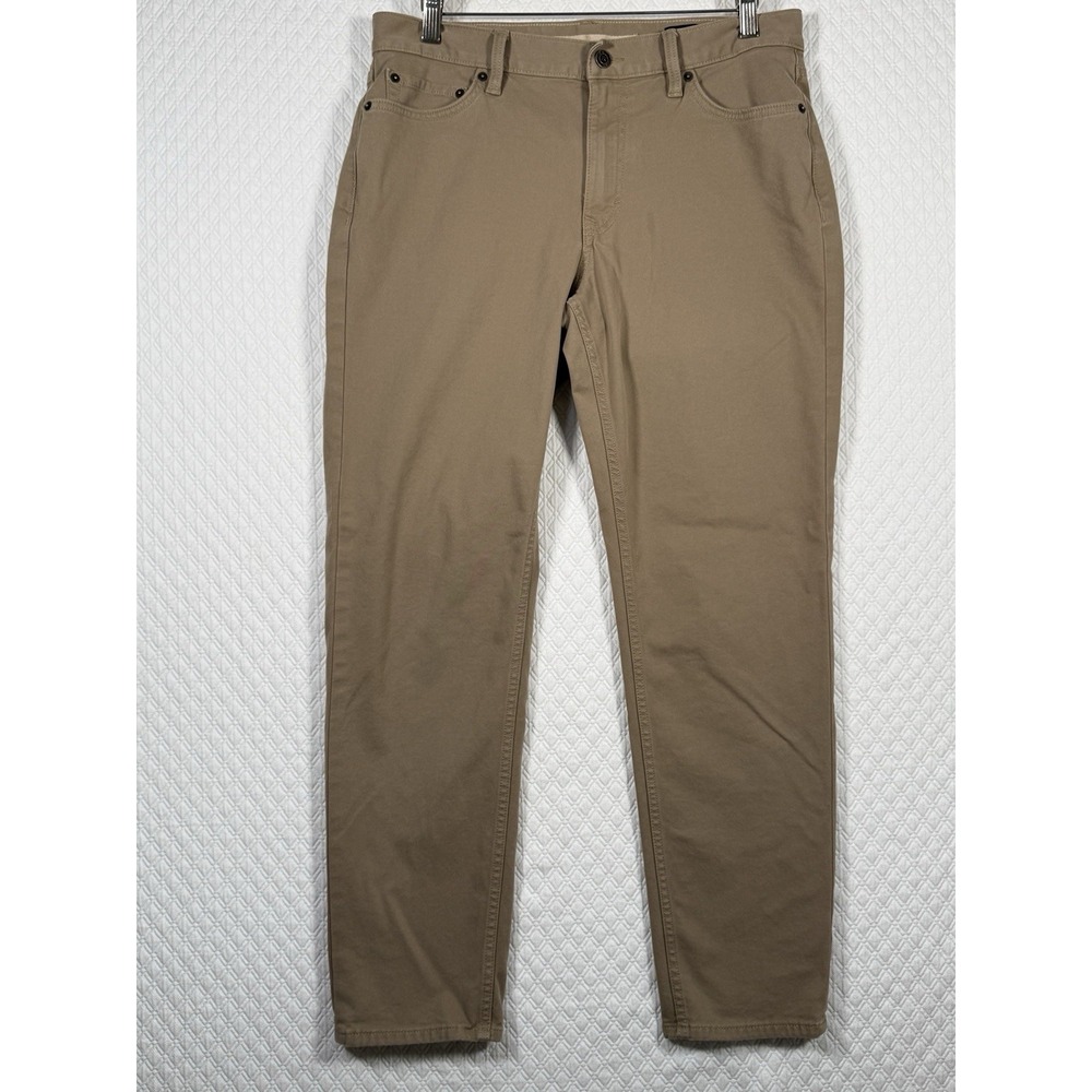 Banana Republic Pants Men 32x30 Traveler‎ Jeans Athletic Tapered Fit Beige FLAW